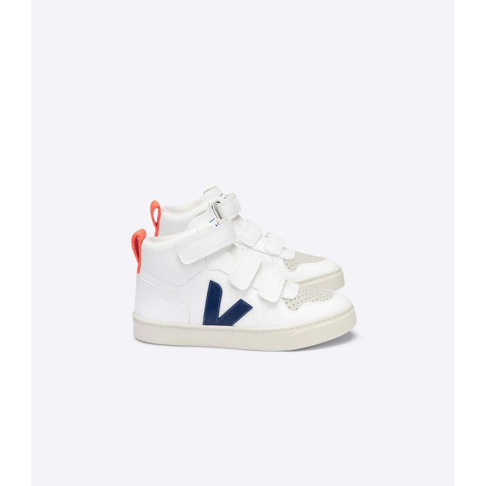 Veja V-10 MID CWL Topanky Detske White/Blue/Orange | SK 796VRW